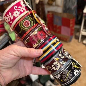 Colorful Floral and Striped Bangles by FRILL-Vera Bradley